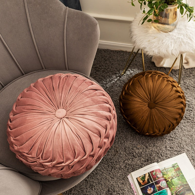 European Light Luxury Handmade Round Living Room Cushion