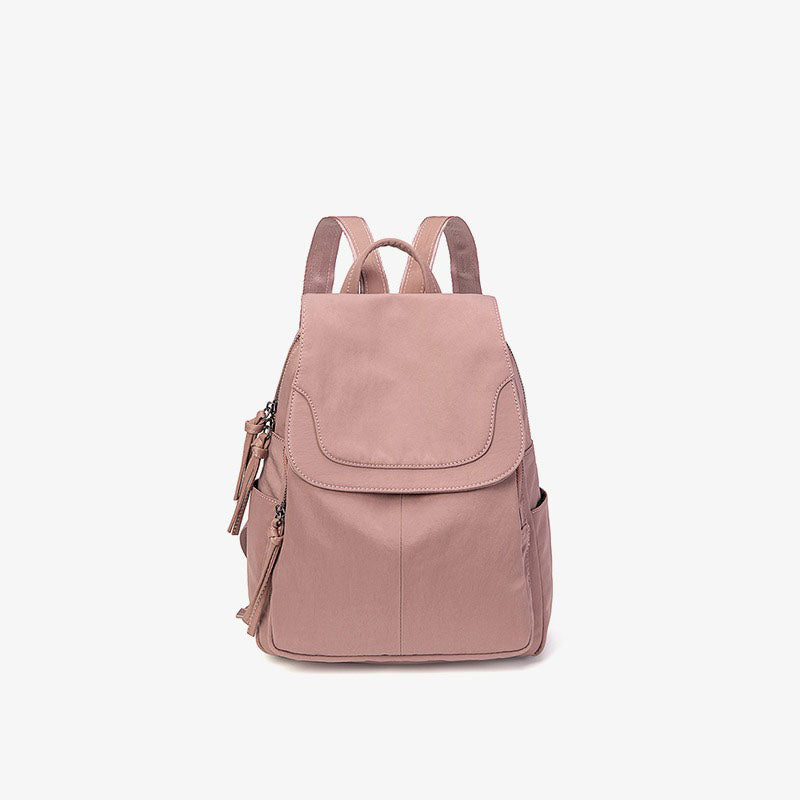 Soft Leather Simple Lightweight Large Women's Backpack