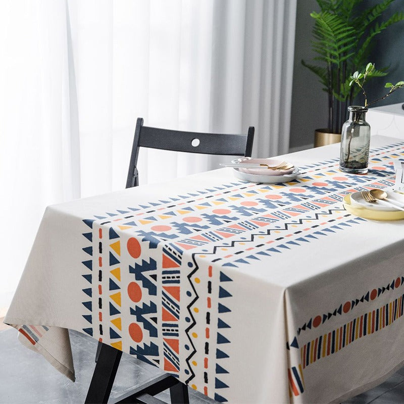 High-Quality Linen Rectangular Nordic Retro Tablecloths