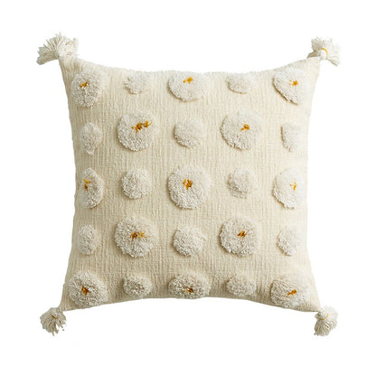Handmade Bohemian Style Indian Tufted Pillow Cushion