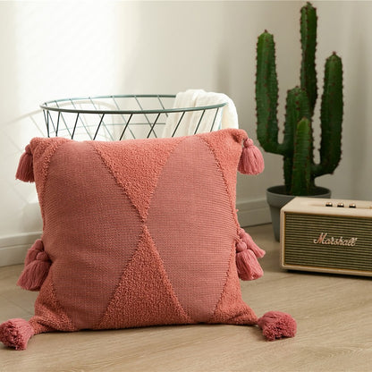 Hand Tufted Knitted Living Room Sofa Decorative Cushion