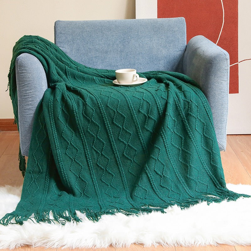 Simple Knitted Bedside Decoration Sofa Blanket