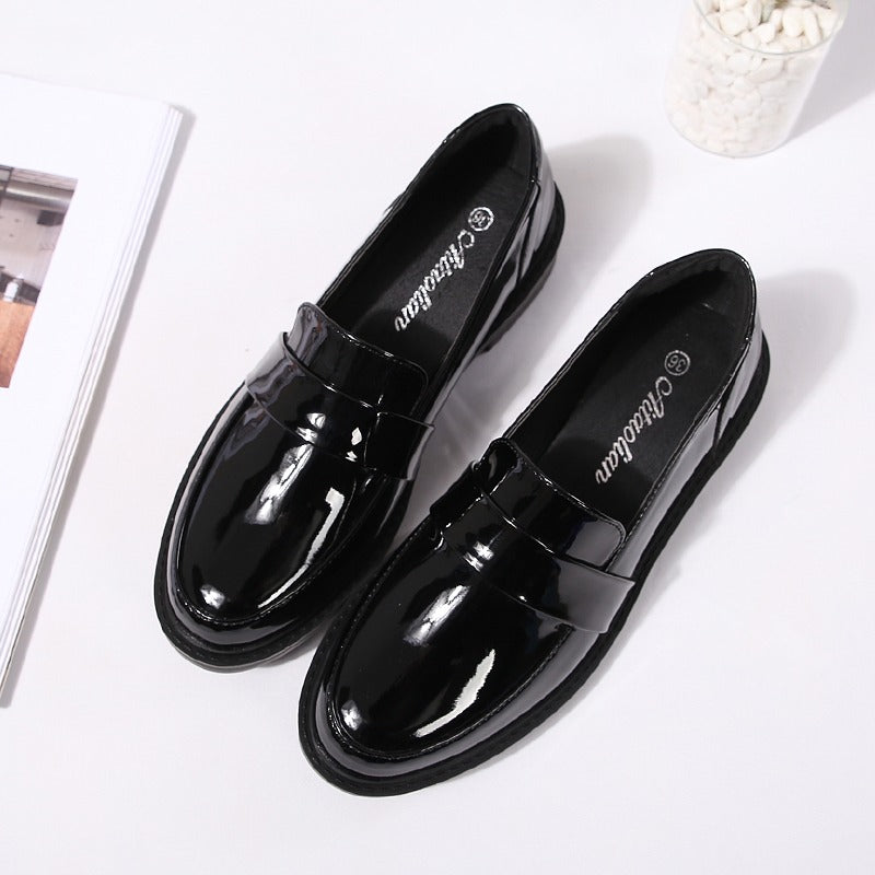 British Style All-Match Leather Formal Women's Loafer - Harmony Gallery