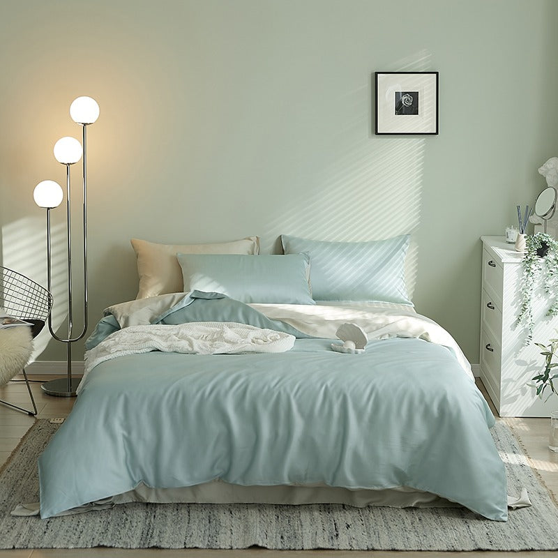 Light Luxury Tencel Four-Piece Summer Sleeping Bed Set