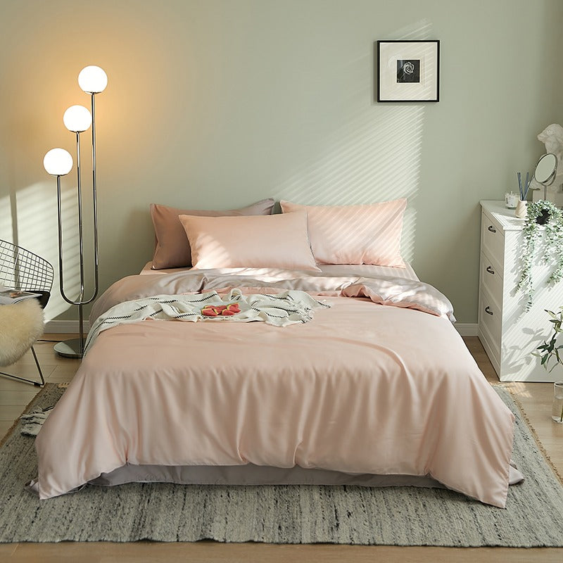 Light Luxury Tencel Four-Piece Summer Sleeping Bed Set