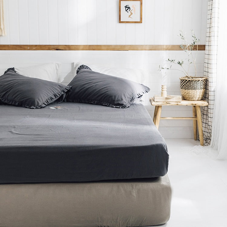 Simple Washed Cotton Simmons Non-Slip Protective Bed Sheet - Harmony Gallery