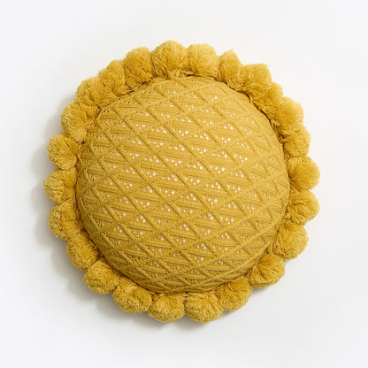 Removable Sunflower Round Ball Sofa Cushion