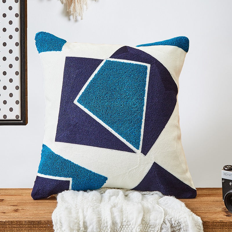 Nordic Cotton Towel Embroidery Living Room Sofa Cushion