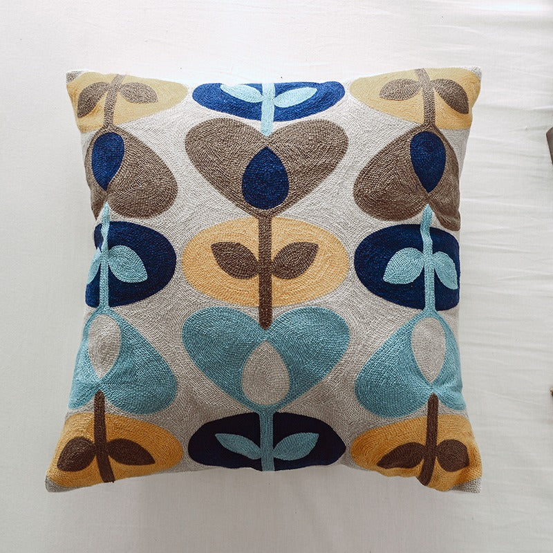 Embroidery Nordic Cotton Living Room Sofa Pillowcase
