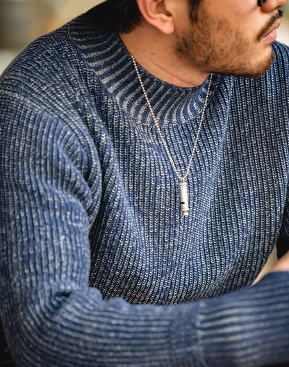 American Double Yarn Sailor Texture Men's Sweater