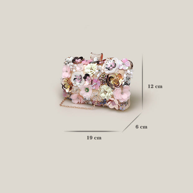 Flower Fairy Party French Crowd Sequin Women's Bag