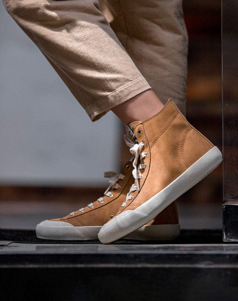 Classic High-Top Suede All-Match Casual Unisex Canvas Shoes - Harmony Gallery