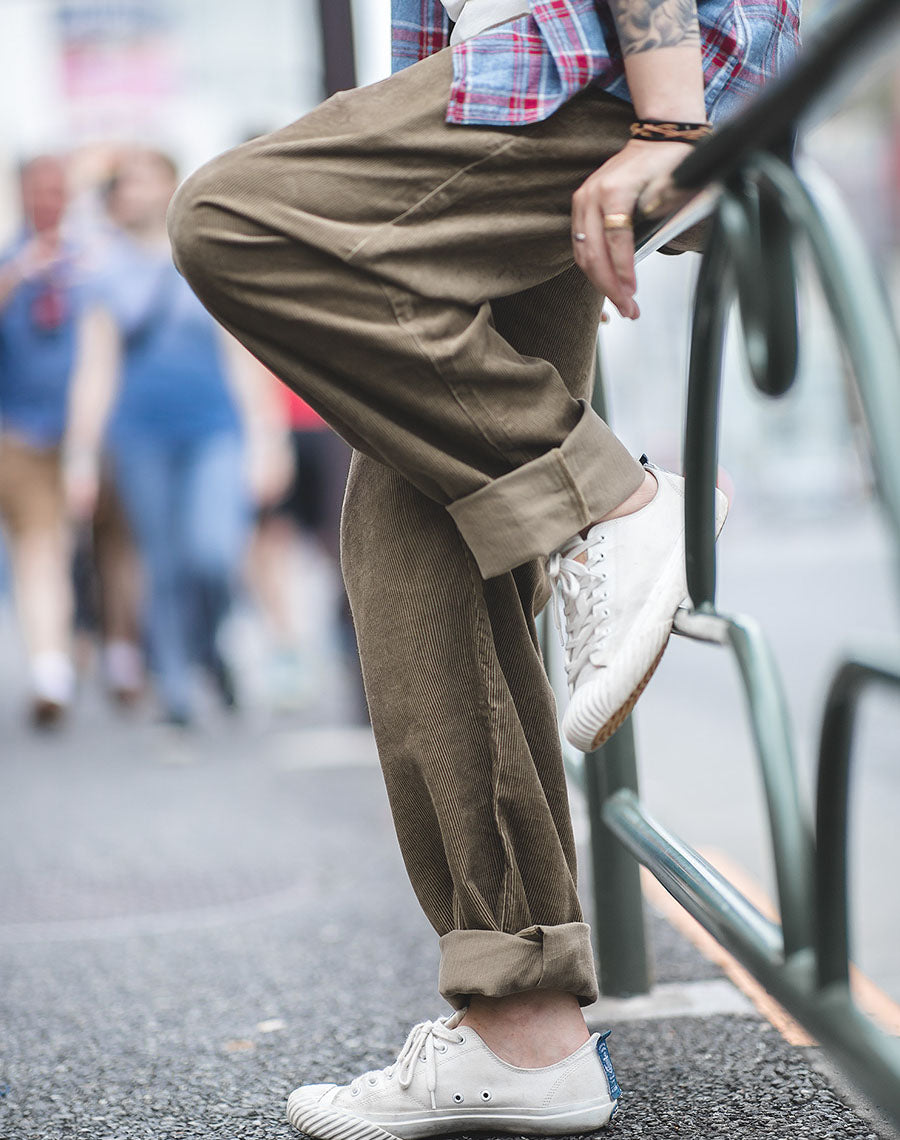 American Retro Corduroy Vintage Casual Straight Men's Trousers