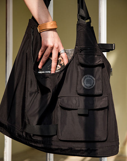Tooling American Retro Tactical Vest Dual-Use Men's Waistcoat Bag