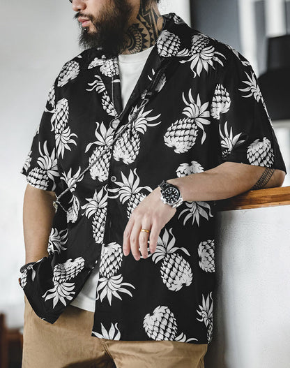 American Hawaiian Pineapple Beach Vacation Men's Shirt