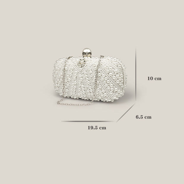 Celebrity Diamond Pearl High-End French Clutch Bag - Harmony Gallery