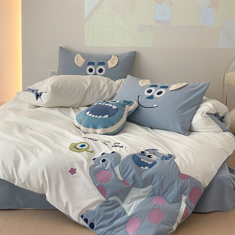 James P. Sullivan, Monsters University Washed Cotton Four-Piece Bed Set - Harmony Gallery
