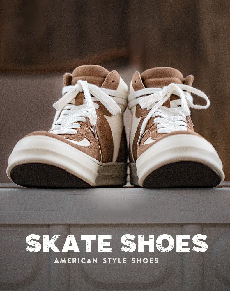All-Match American High Top Casual Skateboard Unisex Shoes - Harmony Gallery