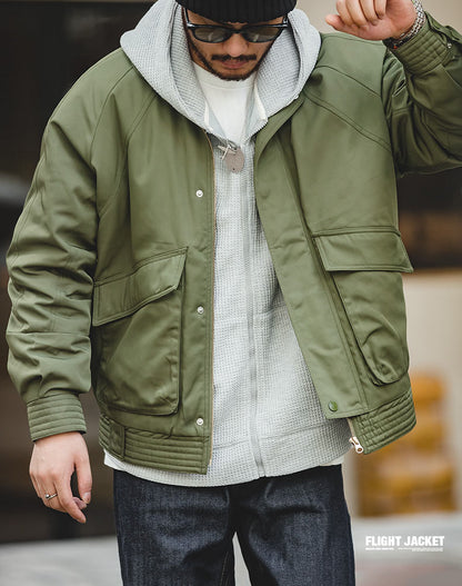 Tooling Retro Air Force Bomber Warm Cotton Men's Jacket