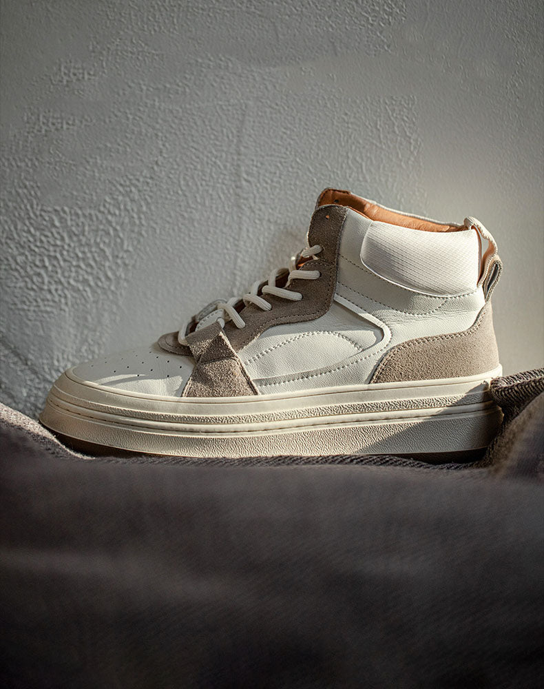 Retro Sports Thick-Soled High-Top All-Match Men's Casual Shoes - Harmony Gallery