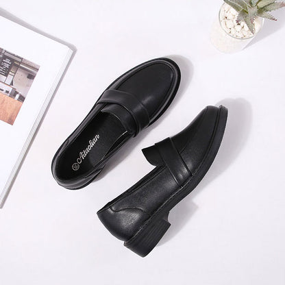 British Style All-Match Leather Formal Women's Loafer