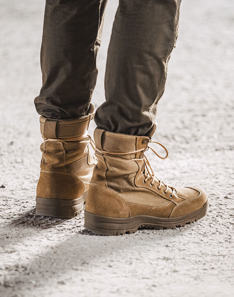 Desert Leather High-Top Outdoor Work Men's Tactical Boot - Harmony Gallery