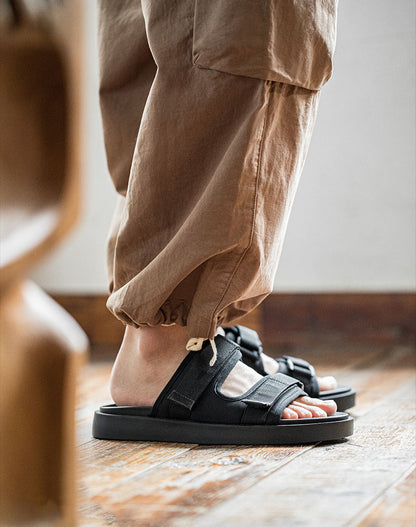 Slippers Casual Velcro Beach Dual-Use Wear Non-Slip Men's Sandal