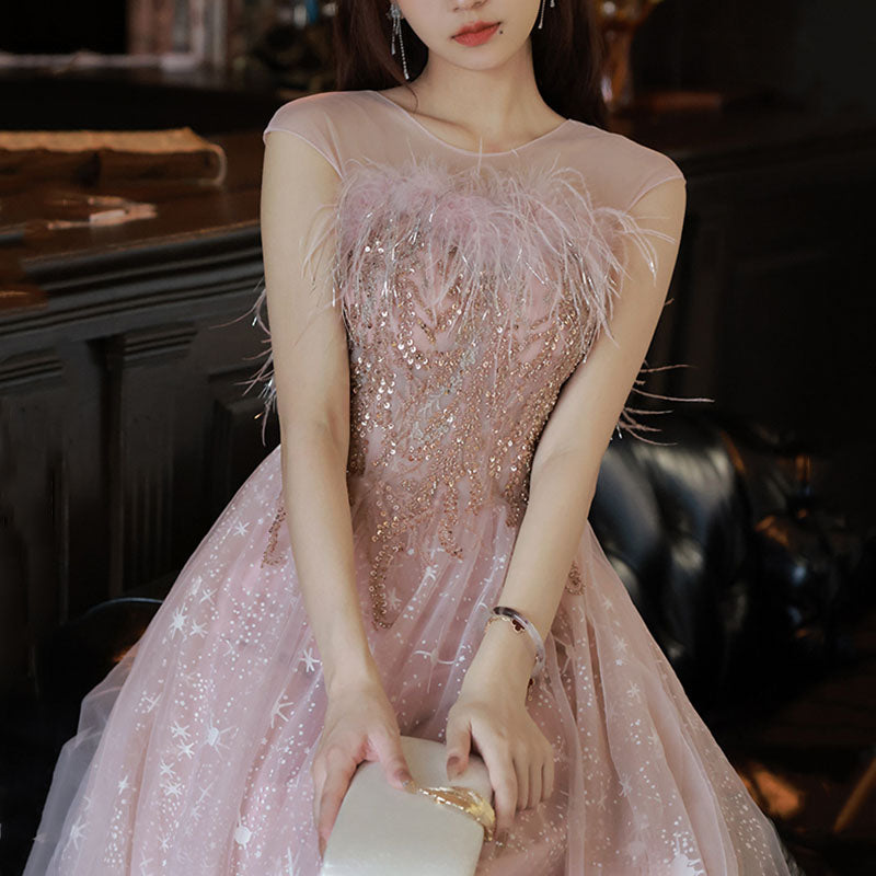 French Princess Evening Luxury Ceremony Birthday Women's Dress - Harmony Gallery