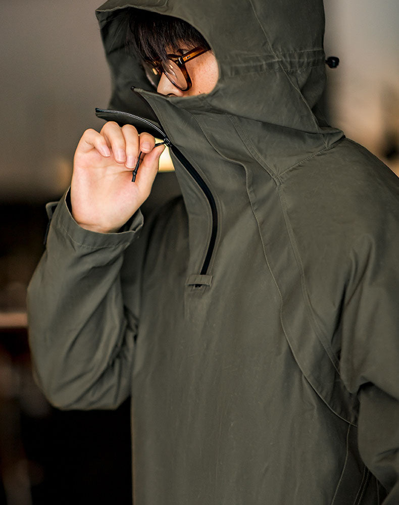 Retro Mountain Hooded Bad Weather Windproof Men's Sweater - Harmony Gallery