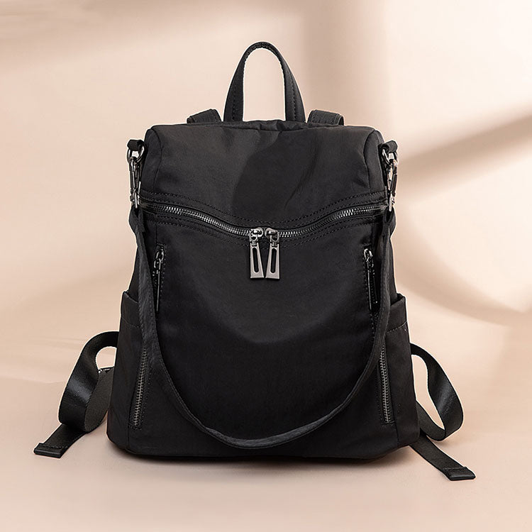 Casual Sleek Lightweight Urban Backpack with Multiple Zippered ...