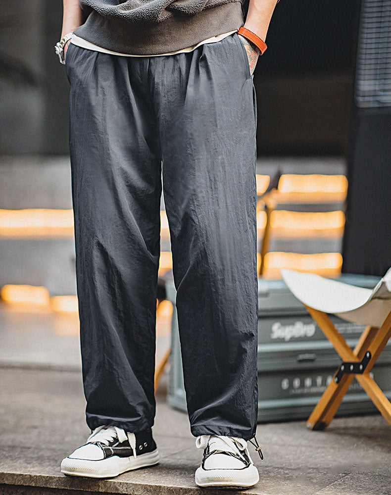 Casual Breathable Quick-Drying Drawstring Men's Trousers - Harmony Gallery
