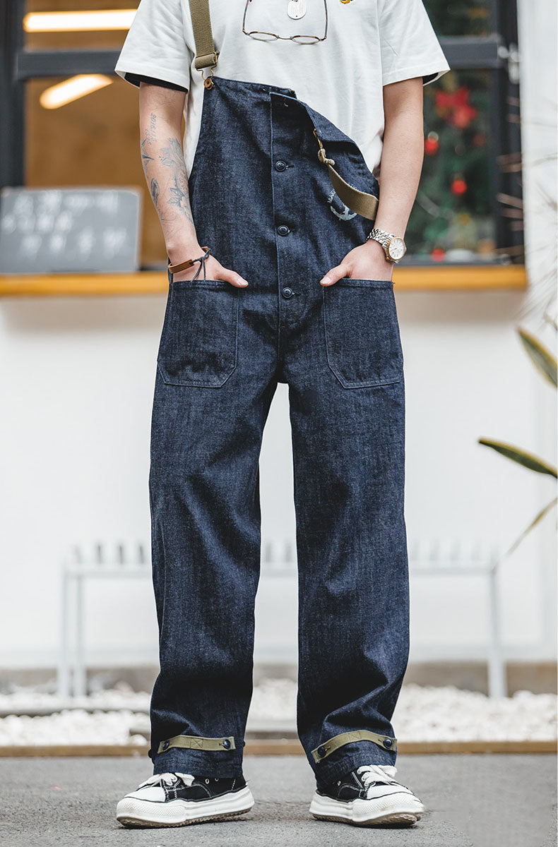 American Retro Marine Deck Straight Men's Overalls