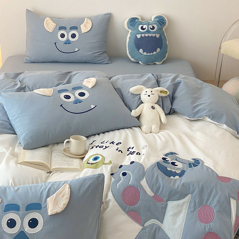 James P. Sullivan, Monsters University Washed Cotton Four-Piece Bed Set - Harmony Gallery