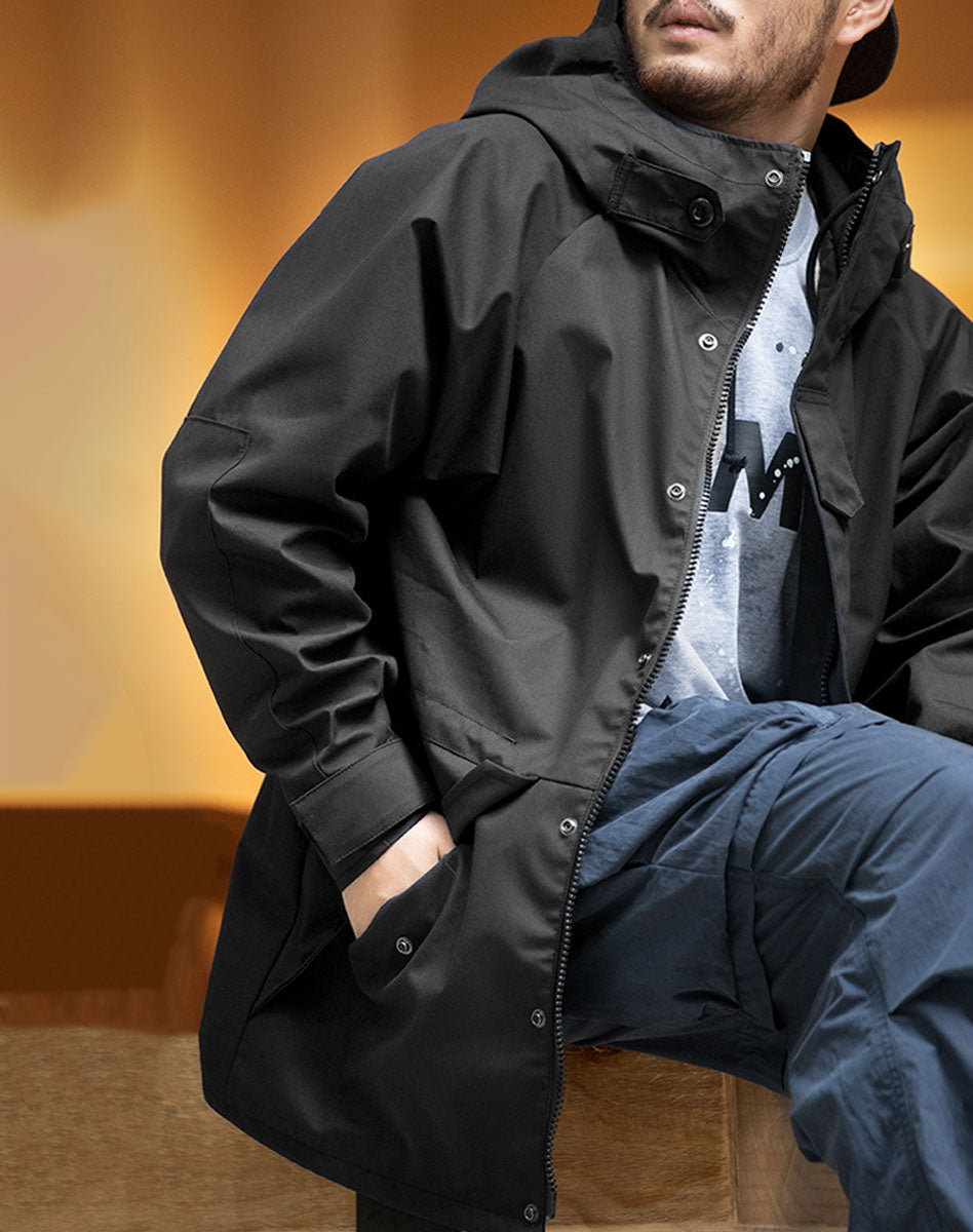 Tooling American Casual Outdoor Sports Hooded Men's Coat - Harmony Gallery