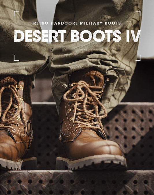 British Style Retro Hardcore Military Desert Combat Men's Boot - Harmony Gallery