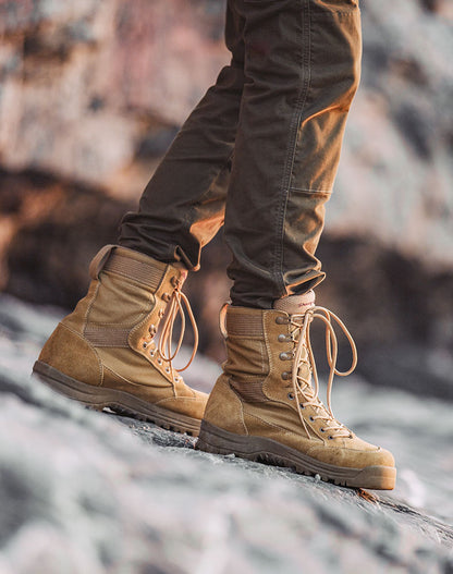 Desert Leather High-Top Outdoor Work Men's Tactical Boot