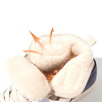High-Top Plus Velvet Winter Cotton Women's Boots - Harmony Gallery