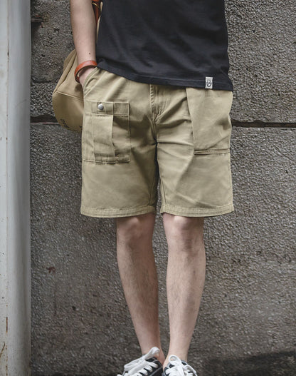 American Retro P37 Large Pocket Casual Straight Men's Shorts
