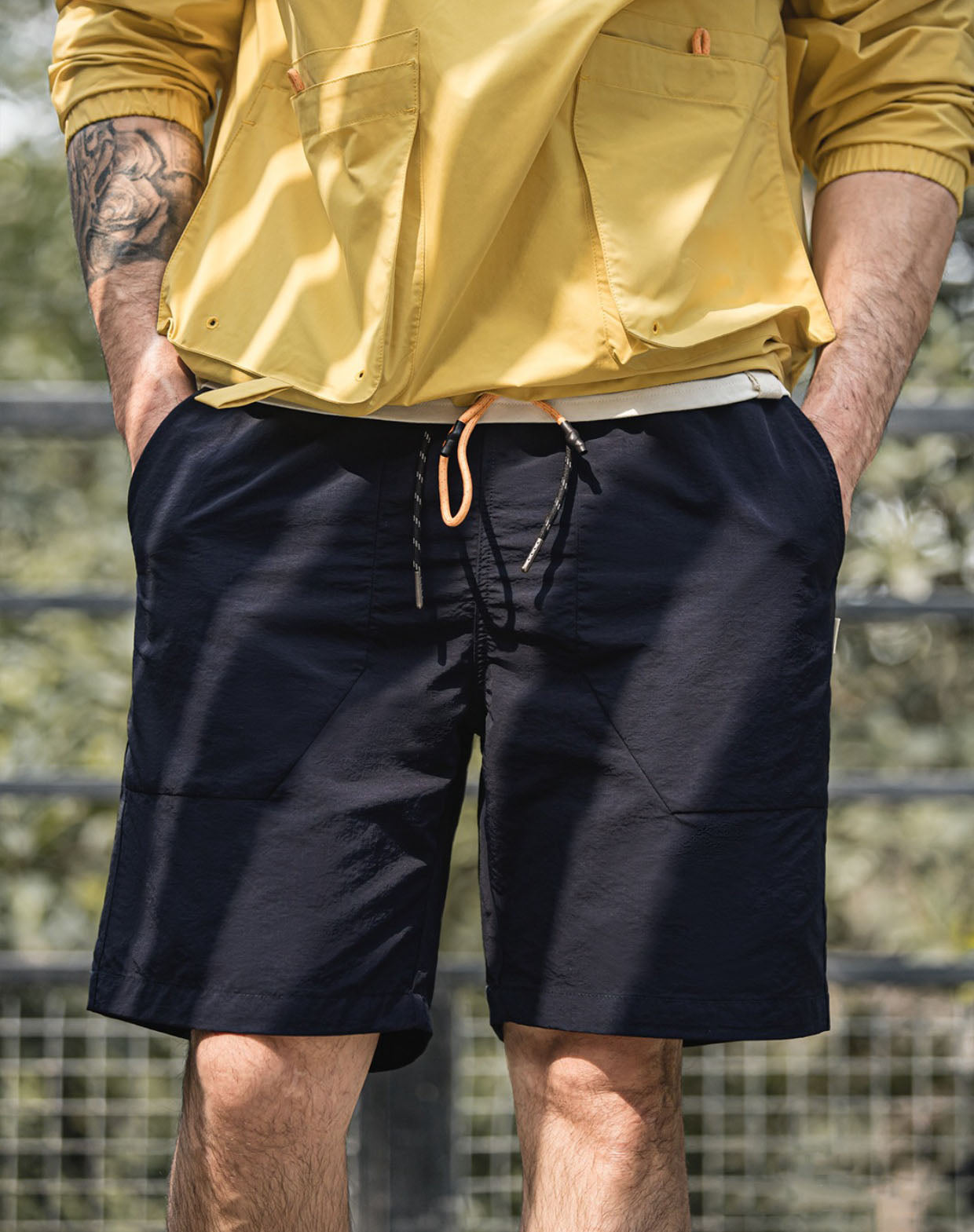 Outdoor Casual Loose Straight Drawstring Men's Shorts - Harmony Gallery
