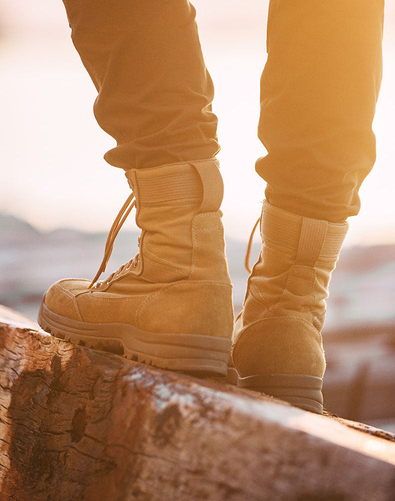 Yeezy thick suede desert boot store on feet