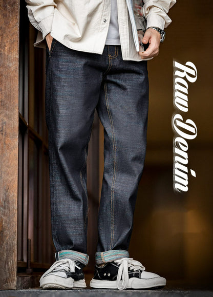 American Retro Heavyweight Colored Cotton Men's Jeans
