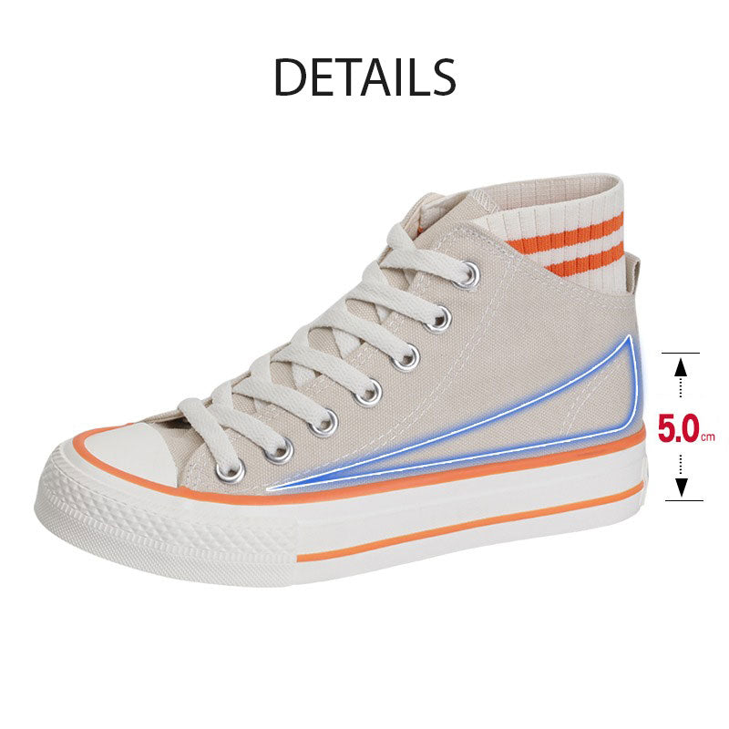 High-Top Canvas All-Match Retro Women's Shoes - Harmony Gallery