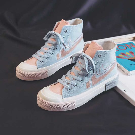 High-Top Canvas Casual Street Shooting Women's Shoes - Harmony Gallery