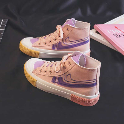 High-Top Canvas Casual Street Shooting Women's Shoes