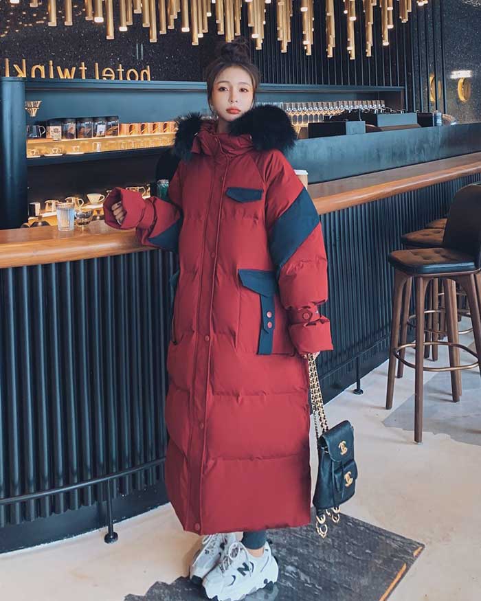 Mid-Length Quilted Padded Puffer Winter Women's Coat - Harmony Gallery
