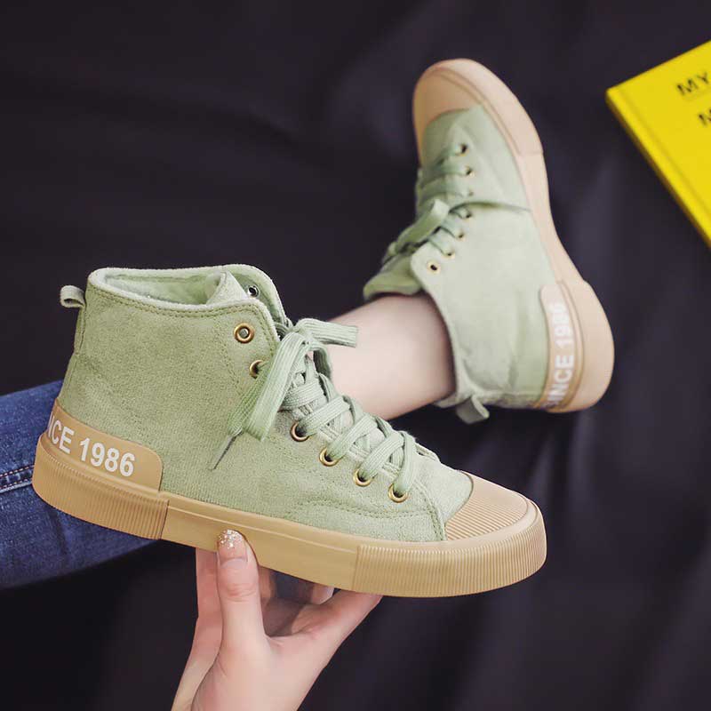 Biscuit High-Top Warm Winter Fashion Suede Women's Boots