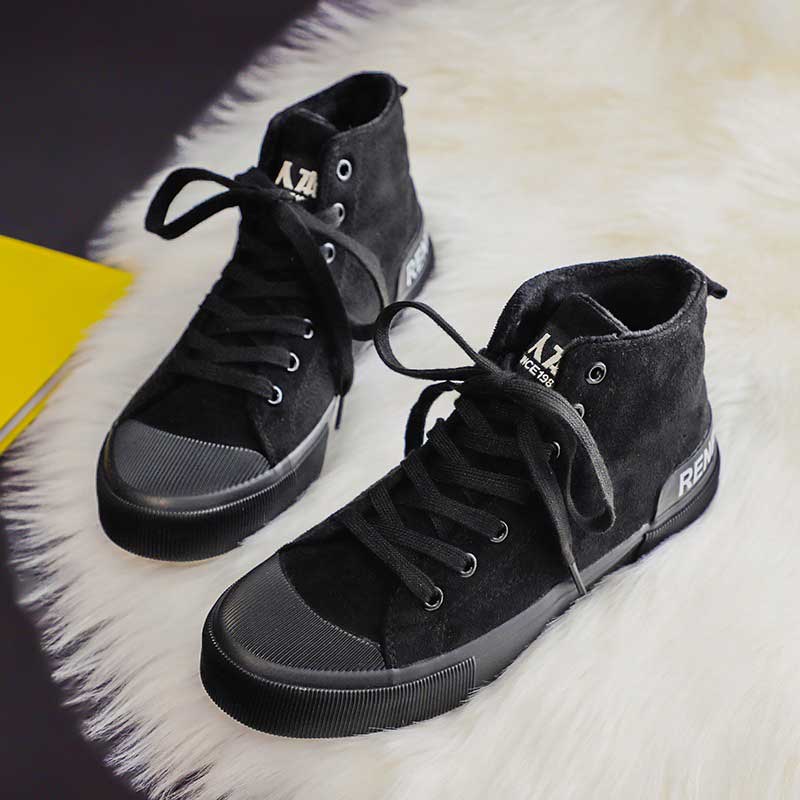 Biscuit High-Top Warm Winter Fashion Suede Women's Boots - Harmony Gallery
